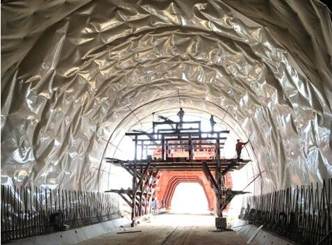 EVA防水板施工現場